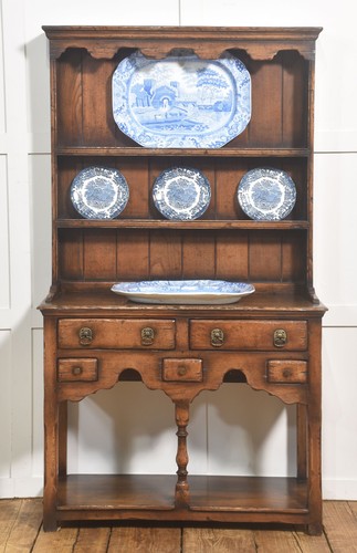 Country oak dresser - oak, with