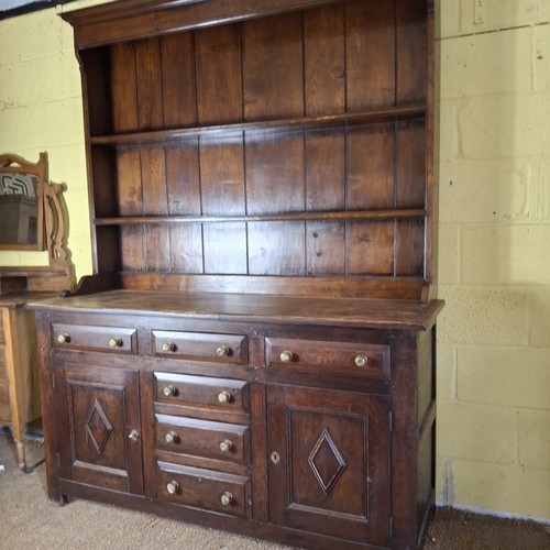 Antique oak dresser - oak, solid