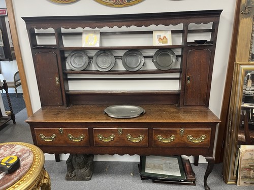 Georgian oak welsh dresser - oak,