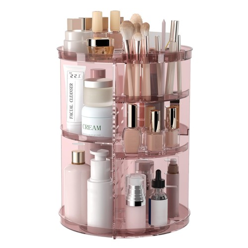 Rotating makeup organizer - rotating,