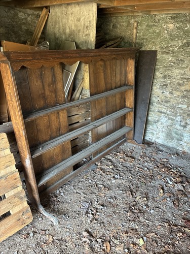 Solid oak plate rack upper - solid,