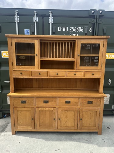 Large rustic oak welsh dresser - large,