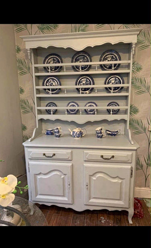 White painted wood - white,