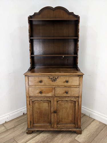 Dresser vintage oak plate - dresser,