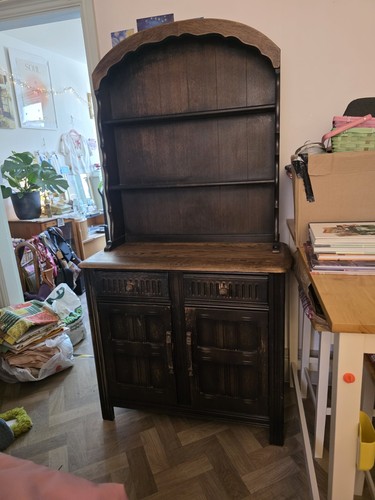 Vintage dresser plate rack - dresser, plate-rack